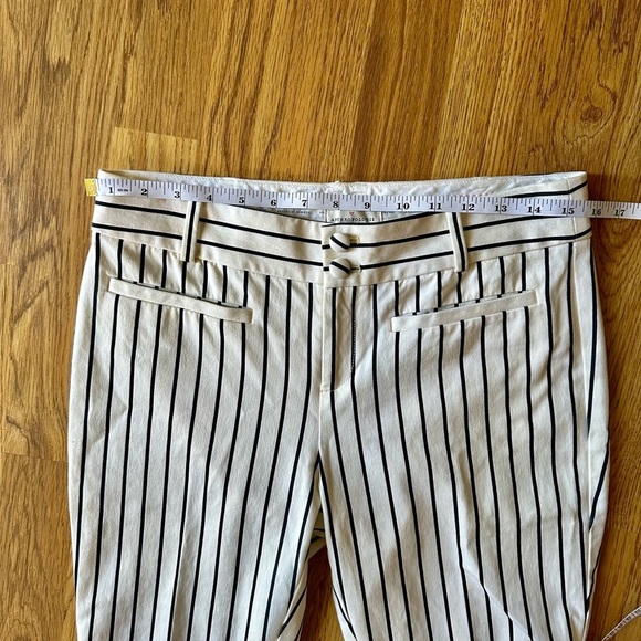 Anthropologie Black and White Striped Women’s Dress Pants - US 6 - Picture 3 of 7